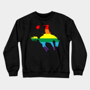 Bronco Rider 2: Pride Flag Crewneck Sweatshirt